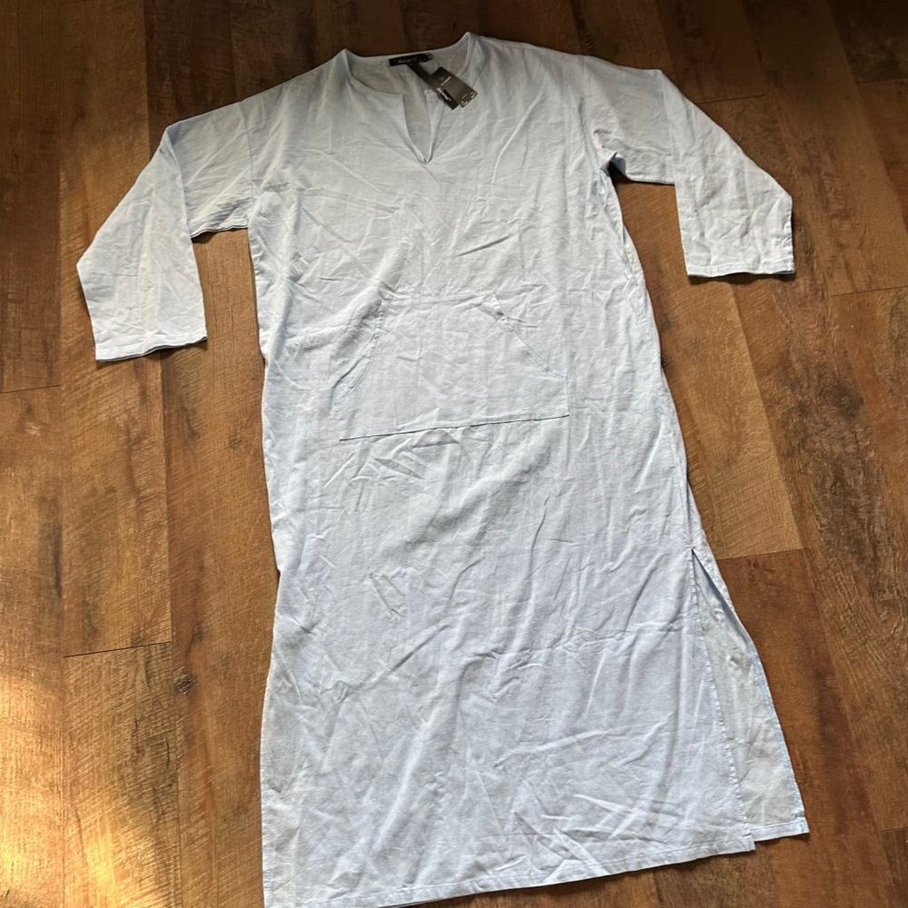 Unisex Jacansi Light Blue Maxi Dress XXL